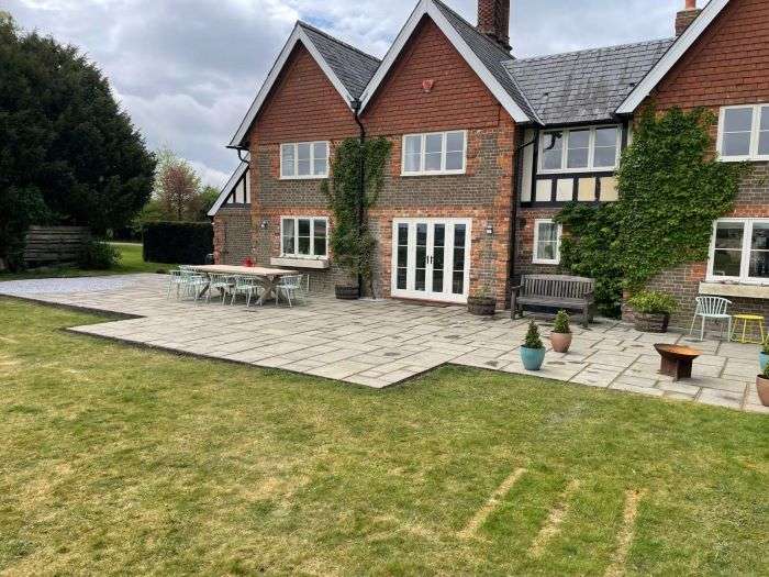 Back garden big patio area