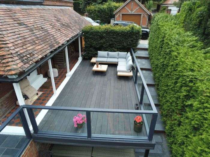 Upstairs-decking-installation Upstairs decking installation